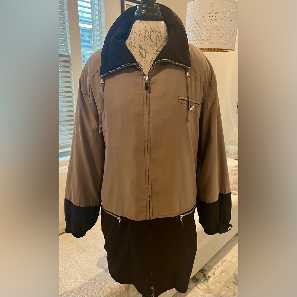 Fleet Street Two-Tone Women’s XL Brown Black Jacket Vintage 80’s - Picture 1 of 13